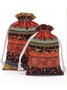 Ethnisch Stil Textil Tasche Schmuck Verpackung Tasche Veränderung Tasche Baumwolle Leinen Tasche Handy, Mobiltelefon Handy Tasche