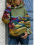 Kunst Malerei Langarm Sweatshirts mit Kapuze