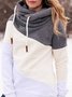 Langarm Paneelierte Sweatshirts mit Kapuze