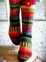 Bohemien Handgestrickte Kniehoche Socken