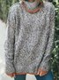 Damen Urlaub Unifarben Herbst Täglich Individualität Langarm Weit Rollkragen Wollmischung Pullover