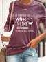 A Tag Ohne Wein Ist Mögen Gerade Scherzhaft I Verfügen über Nein Idee Sweatshirt