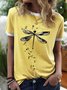 Libelle Muster Sommer Shirts aus Baumwolle