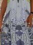 Print Ärmelloses Freizeitkleid