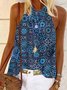 Baumwolle Lässig Ärmellos Blusen & Shirts