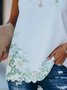 Geblümter Print Sexy Bluse für Sommer