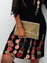 Geblümter Print Sexy Kleid mit Neckholder