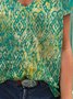 Kurzarm Lässige Shirts & Blusen mit V-Ausschnitt