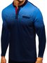 Print Langarm Polo T-Shirts