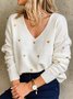 Langarm Baumwollmischung Pullover