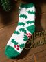 Weihnachten Elch Weihnachtsmann Warme Socken