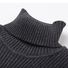 Herren Schmaler Pullover mit Hohem Kragen