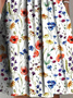 Blumen Print Kleid Gewebe Locker Kurzarm Luftig Urlaub Noracora