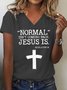 Lässige T-Shirts mit Buchstabe Print