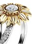 Retro Sonnenblume Geblümt Diamant Ring