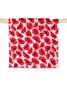 Lässig Rot Blumenmuster Schal Bluse Matching