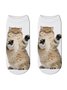 Baumwolle Stricken Katzenmuster Socken