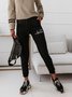 Lässig Herz/Herz Elastische Taille Jogginghose