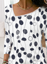 Damen Geometrisch Lässig Herbst Täglich Weit Bestseller Regelmäßig Regelmäßig Regelmäßig Größe T-Shirt