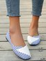 Gestreift Alle Jahreszeiten Urban Pendeln Quadratisch PU PU Slip On Standard Slippers für Damen