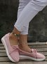 Damen Lässig Unifarben Alle Jahreszeiten Täglich Rund PU Schnürung Boot Schuhe EVA Slippers