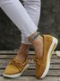 Damen Lässig Unifarben Alle Jahreszeiten Täglich Rund PU Schnürung Boot Schuhe EVA Slippers