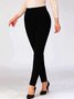 Damen Unifarben Sport Herbst Leicht Hoch Elastizität Täglich Standard Lang H-Linie Leggings