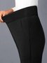 Damen Unifarben Sport Herbst Leicht Hoch Elastizität Täglich Standard Lang H-Linie Leggings