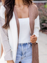 Lässig Farbblock Herbst Normal Weit Standard H-Linie Mittel Elastizität Regelmäßig Größe Sonstiges Mantel für Damen