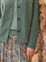 Lässig Unifarben Herbst Normal Standard Langarm H-Linie Jacke für Damen