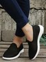 Unifarben Sport Alle Jahreszeiten Atmungsaktiv Täglich Slip On Rund Textil Stoff Sneakers für Damen