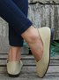 Unifarben Einfach Textur Flach Schuhe
