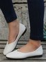 Unifarben Einfach Textur Flach Schuhe