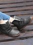 Retro gefesselt Lässig Rund Kurze Stiefel