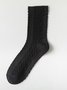 Lässig Retro Twist Muster Warm Wolle Socken Herbst und Winter Socken