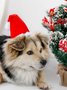 Weihnachten Hund Hut Rot Weihnachten Kopfbedeckung Haustier Urlaub Kostüm Matching