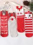 Weihnachten Elch alt Mann Weihnachtsbaum Bär Muster Plüsch Socken Socken Set Urlaub Party Dekorationen