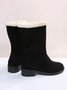 Große Größen Winter Lässig Slip On Warm Gefüttert Schneestiefel