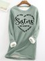Lässig Rundhals Tier Sweatshirt
