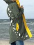 Große Größen Retro Jacke mit Kapuze