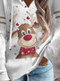 Weit Weihnachten Lässig Kapuze Pullover