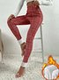 Dünn prüfen Print Legging