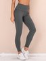 Fest Schleife Jersey Lässig Leggings