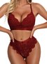 Valentinstag Spitze Nein stehlen Ring BH Slips Sexy Set Große Größen