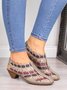 Retro Weben Inlay Block Pumps