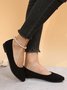 Einfacher Stil Unifarben Farbe Kunstwildleder Flach Flache Schuhe