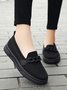 Atmungsaktiv Kette Dekor Lässig Textil Flach Halbschuhe