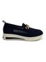 Große Größen Atmungsaktiv Metall Dekor Slip On Schuhe