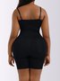 Nahtlos Bodysuit Bauch Steuerung reine Farbe Große Größen Noracora 