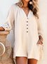 Unifarben Lässig Weit Lässig Täglich Jumpsuit & Jumpsuit
